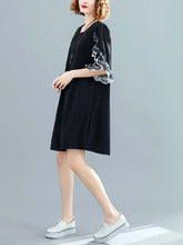 Original Chiffon Flared Sleeve Dress